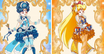 6 Beautiful Rococo Style Sailor Moon Fan Art Illustrations