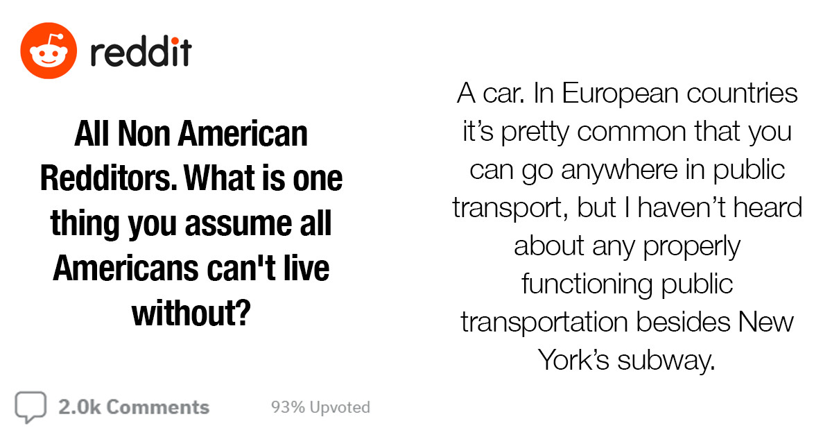 25 Things Americans Can't Live Without According to Non-Americans