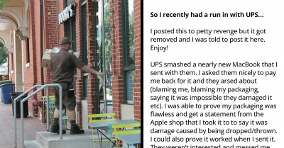 This Woman Devises The Best Revenge By Using A Bailiff Against UPS After They Refused To Pay For A Computer Their Employees Destroyed