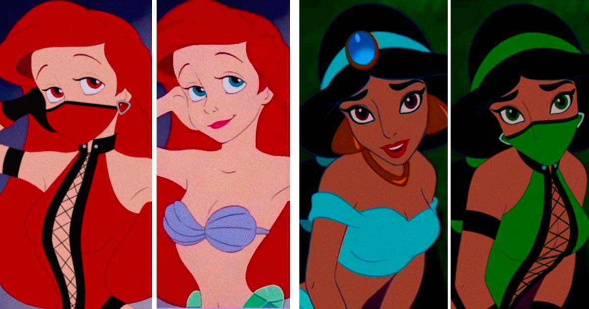 Creative Artist Re-Creates Disney Characters As Mortal Kombat Characters