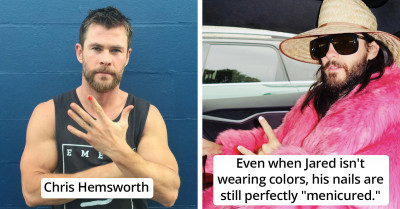 22 Celebrity Men Who Are Comfortable Enough in Their Manhood to Rock Painted Nails in Public