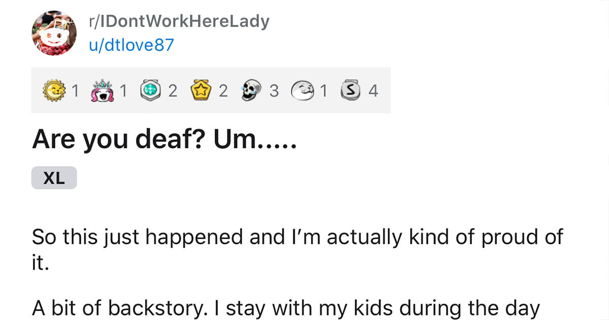 Confused 'Karen' Freaks the Hell Out After Mom Uses Sign Language to Get Her Off Her Back