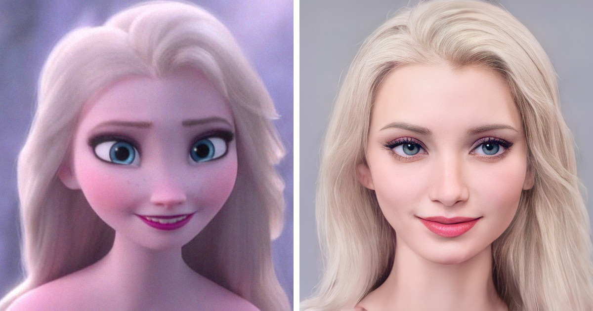 Artist Uses Artificial Intelligence To Recreate Realistic Versions Of Disney Princesses