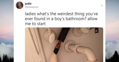 Girls Are Sharing The Weirdest Thing They've Found In A Guys Bathroom And It's DISGUSTING