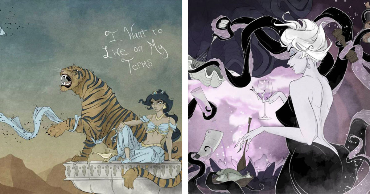Self-Taught Artist Brings Fresh Perspectives to Her Disney-Inspired Illustrations