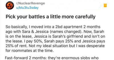 Girl Gets Fierce Revenge On Her Two Inconsiderate Roommates