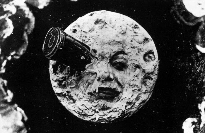 32. "The Moon From The French 1902 Movie "A Trip To The Moon""