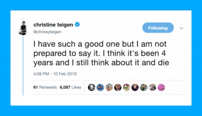 Chrissy Teigen Asked The Internet To Share Their Most Embarrassing Stories and The Responses Are Golden