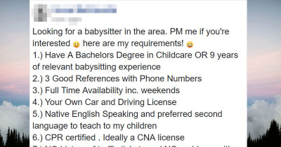 Mom's Ad For A Babysitter Is Completely Insane
