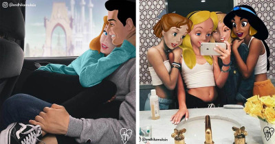 Who Would've Thought That Disney Characters Would Fit So Perfectly Into Celebrity Photos?