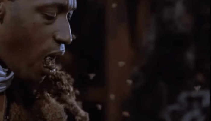 You know that scene in Candyman where the bees pour out of his mouth? Yes, those were real bees.
