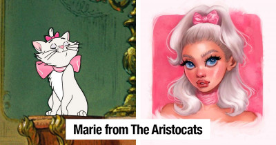 Artist Uses Her Amazing Art Skills to Reimagine Famous Disney Animals as Human Beings