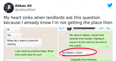 Man Posted Screenshots Of How He Was Turned Down By A Landlord For Being A 'Foreigner'