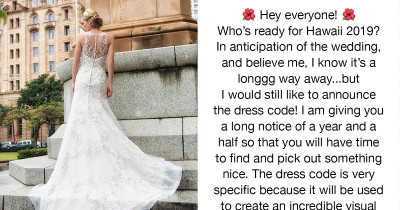 Bride Makes Outlandish Clothing Request of Guests Based on Their Weight