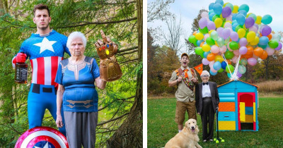 Couples Costumes by This Guy and His 93-Year-Old Grandma Are the Wholesome Content We Need