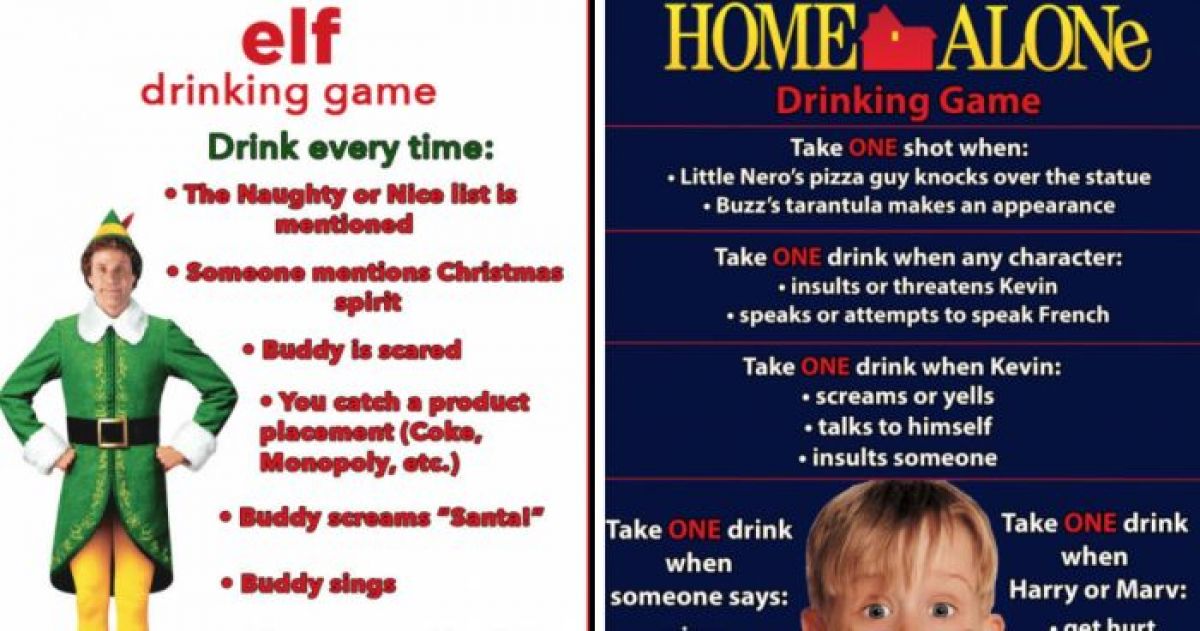 10+ Christmas Movie Drinking Games To Keep You Holly Jolly And Drunk This Season