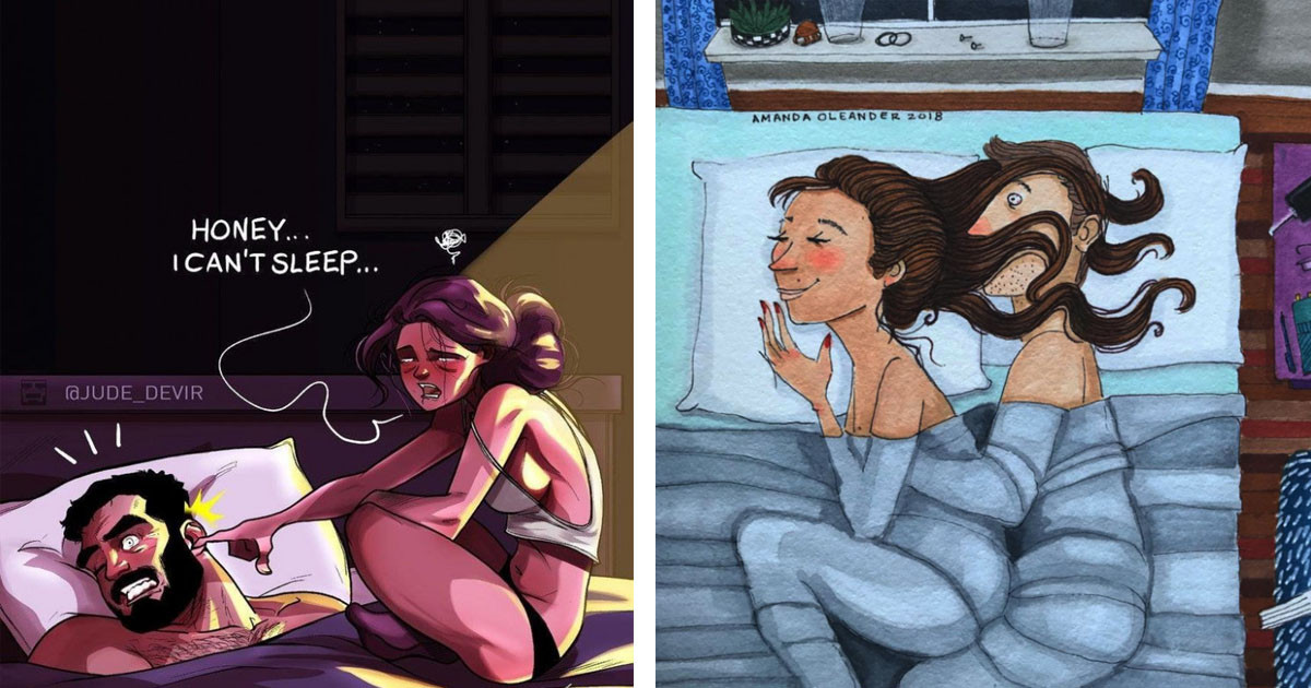 These Comics Perfectly Illustrate What It's Like to Share a Bed With Your Significant Other