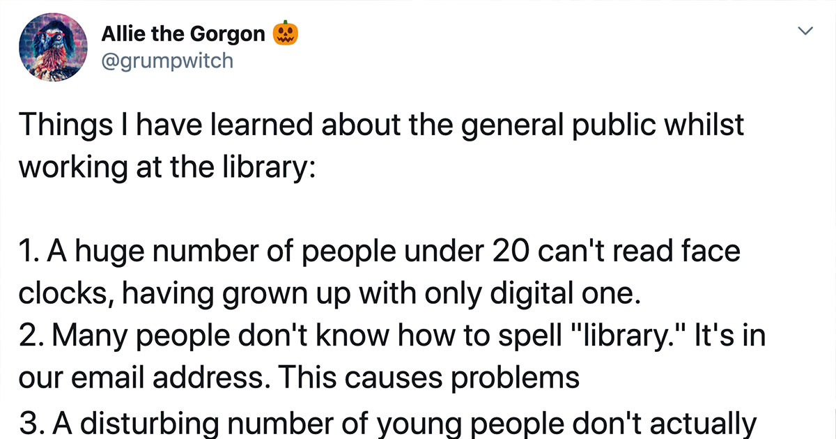 Librarian's Shared All The Things That She Has Learnt Over The Years And It Is Lovely