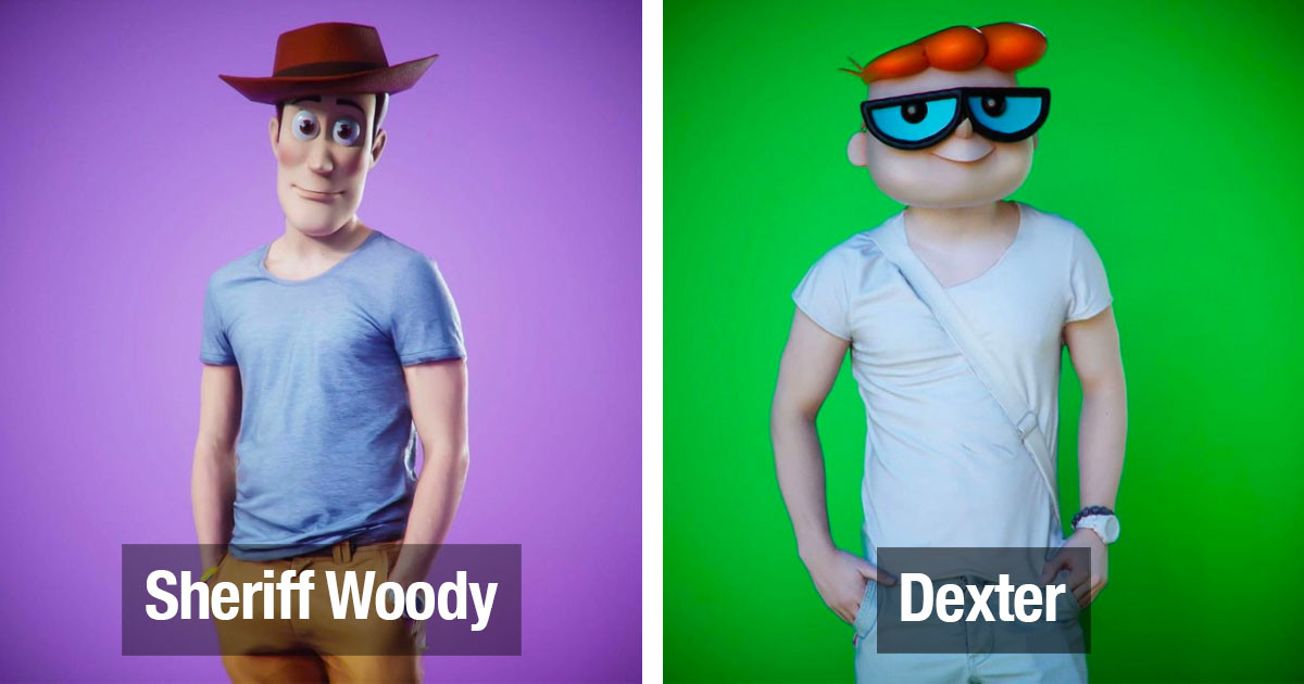 Egyptian Artist Re-Imagines Cartoon Characters With Real-Life Body Proportions And We're Shook