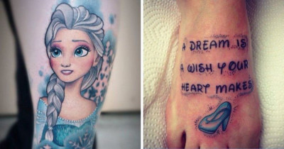 35 Disney Tattoos to Bring Out Your Inner Princess