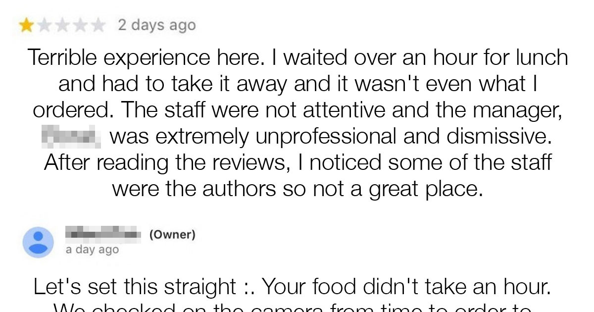 16 Times Restaurants Replied To Negative Reviews