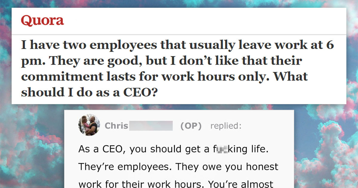 CEO Gets Shut Down After Asking Internet How To Get Employees To Care More About Their Jobs