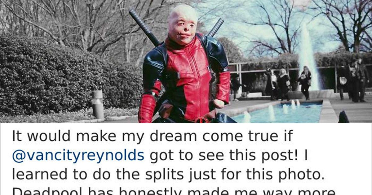 Ryan Reynolds' Reply To A Burn Victim Cosplaying Deadpool Is The Most Wholesome Thing You'll See Today