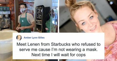A "Karen" Wanted To Publicly Criticize A Starbucks Employee Who Didn’t Want To Serve Her, But Her Plan Backfired And People Tipped Him Over $90,000 Instead