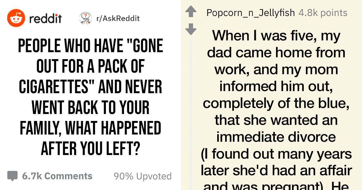 People Who 'Went Out For Milk' and Never Came Home Share The Juicy Stories On How And Why They Left