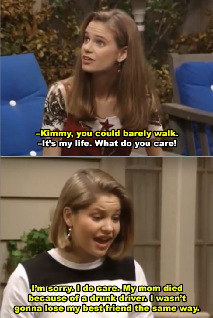 10. Full House and how they incorporated the dangers of drunk driving.