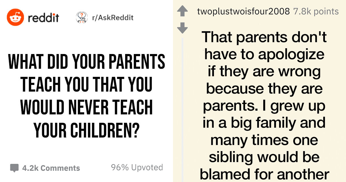 10+ People Reveal What They'll Never Do That Their Parents Did