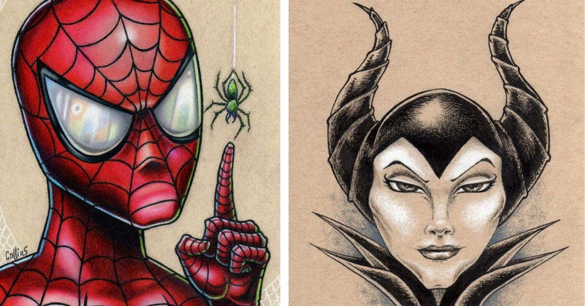 This Artist's DC And Other Pop Culture Art Is Uniquely Designed And Obsess Worthy