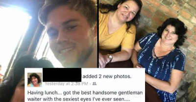 Young Waiter Shared A Weird DM He Got From Mature Woman, And It Went Viral