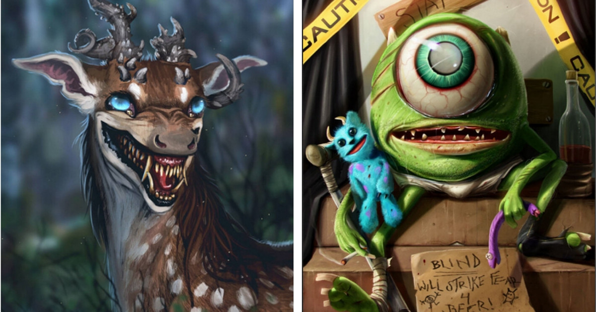 Disney Illustrations That Give Off Very Creepy, Eerie Vibes