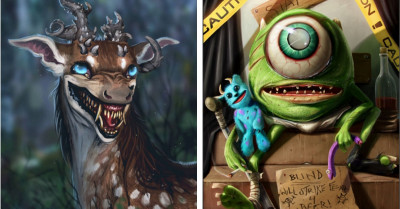 Disney Illustrations That Give Off Very Creepy, Eerie Vibes