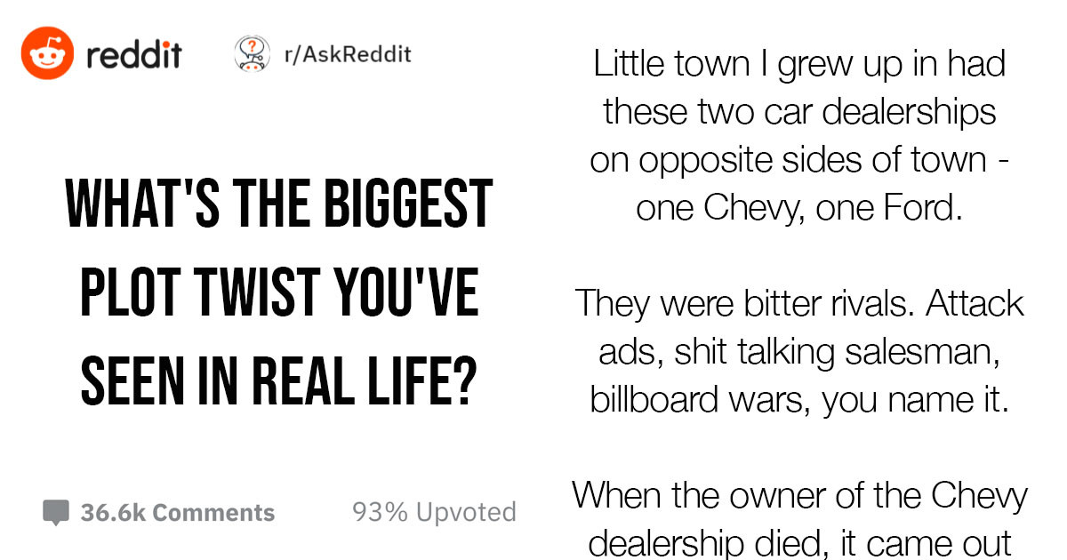 12 People Share The Largest "Plot Twist" Events In Their Lives