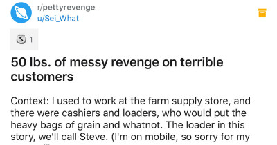 Supply Store Employee Releases "50 Pounds Of Messy Revenge" On Horrible Clients