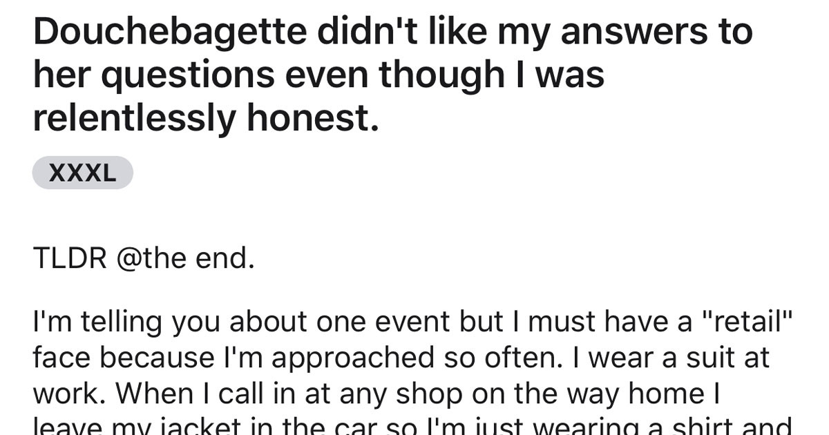 Karen Mistakes A Random Guy For A Store Employee And He Has Some Fun With It