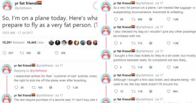 This Plus Size Twitter User Tells Us All About What It's Like To Travel On A Plane
