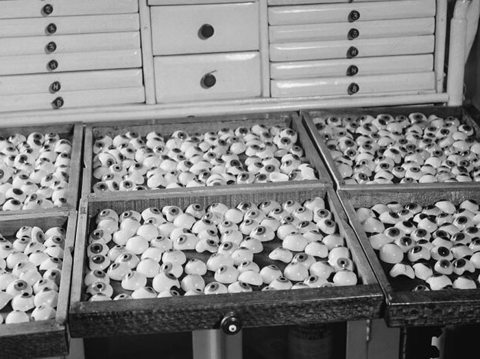 43. "1938 - Trays Of Artificial Eyes"