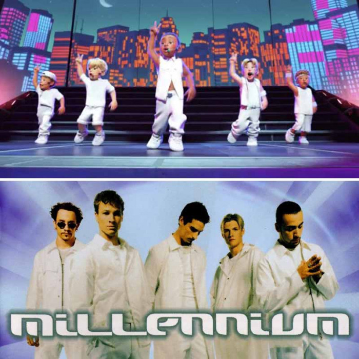 7. The 4*Town singers wore all white, just like the Backstreet Boys did.