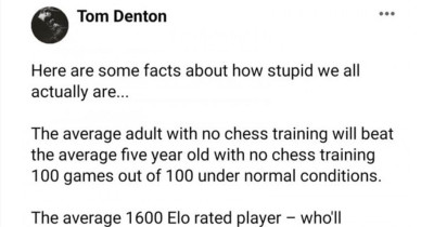 Man Explains Why People Are Being Foolish Using Chess And ELO Analogy