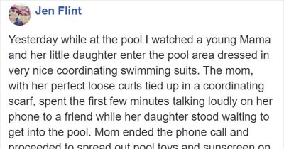 Pretentious IG Mom Exposed After Neglecting Her Child at a Pool, Proving That Social Media Is Full of Lies