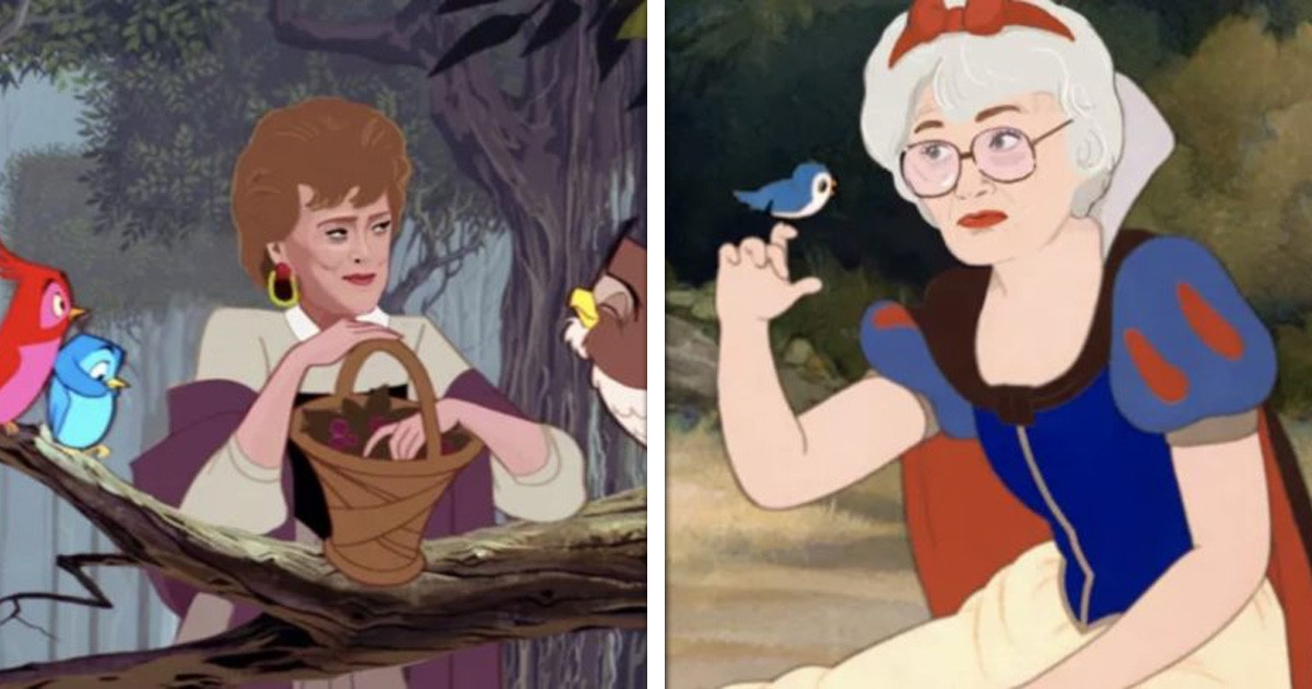 Brilliant Artist Reimagines The Stars Of The Golden Girls As Your Favorite Disney Princesses