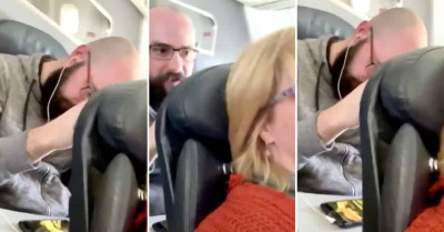 Man Punches the Back of Woman's Seat During Flight, and People Are Arguing About Who’s in the Wrong
