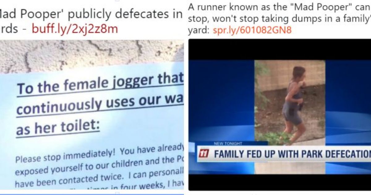 A Woman Dubbed The Mad Pooper Has Been Terrorizing Colorado Springs Because She Defecates On Peoples Property A Woman Dubbed The Mad Pooper Has Been Terrorizing Colorado Springs Because She Defecates On Peoples Property