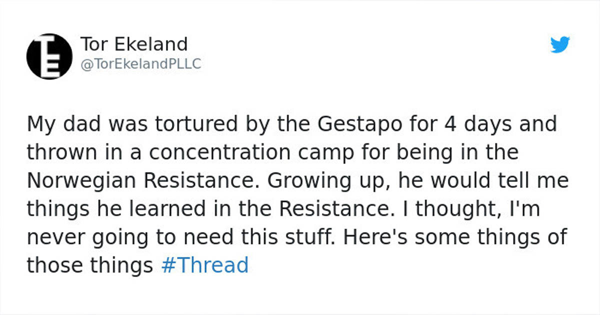 Son Whose Dad Was Held Captive by the Gestapo for Resisting Nazis Shares 8 Lessons His Dad Taught Him