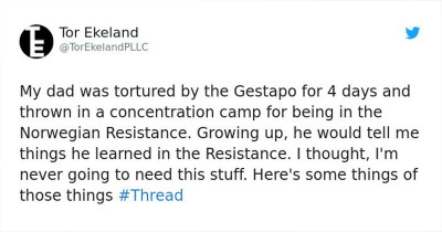Son Whose Dad Was Held Captive by the Gestapo for Resisting Nazis Shares 8 Lessons His Dad Taught Him