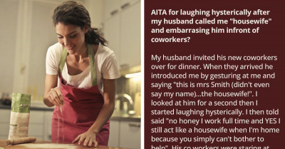 Woman Gives A Befitting Reply To Her Husband, Who Inappropriately Introduced Her To His Co-Workers As A Housewife