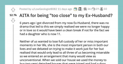Woman In A Relationship Wants To Know If She's At Fault For Physically Living Too Close To Her Ex-Husband